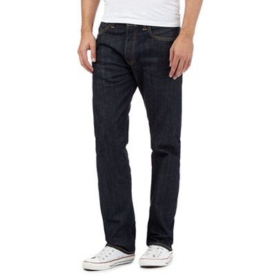 Levi's 501 marlon blue straight leg jeans